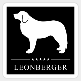 Leonberger Dog White Silhouette Sticker